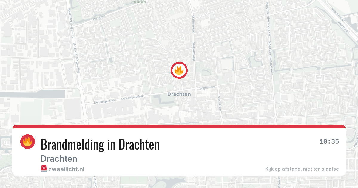 Brandmelding in Drachten — 1 aug 2026
