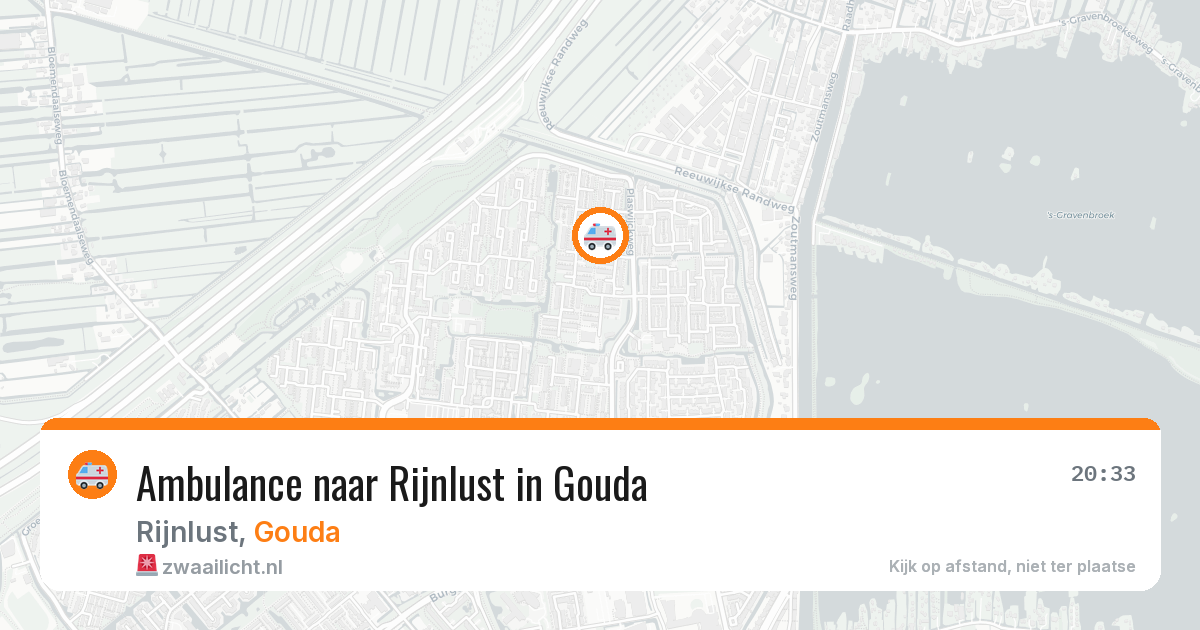Ambulance naar Rijnlust in Gouda — 23 mrt 2026