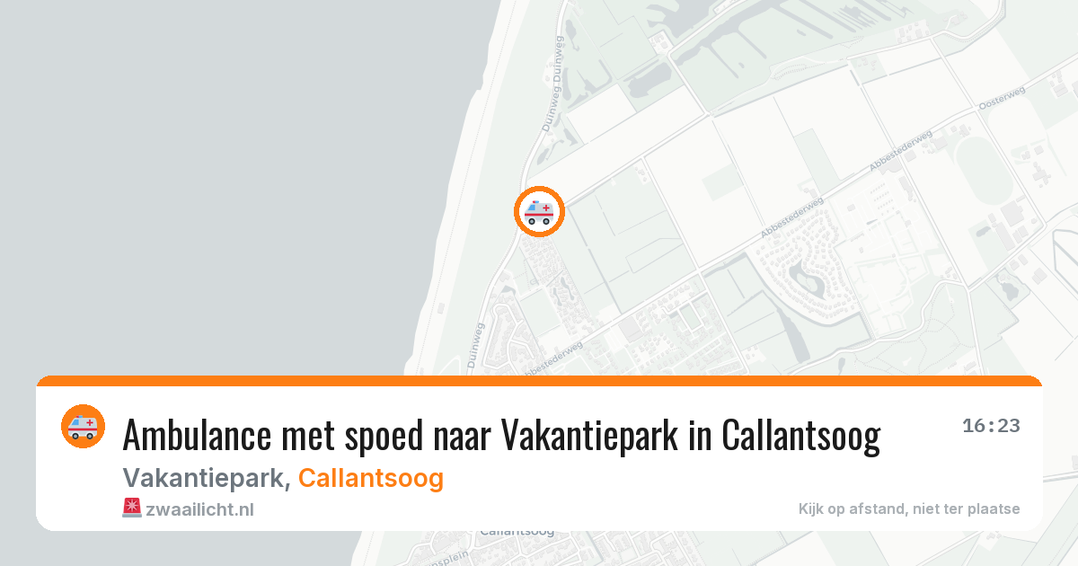 Ambulance met spoed naar Vakantiepark in Callantsoog — 26 jun 2026