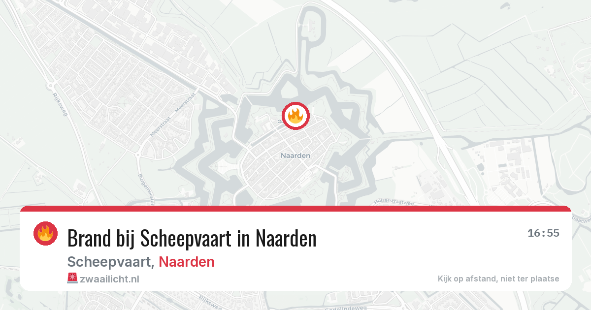 Brand bij Scheepvaart in Naarden — 16 jun 2026
