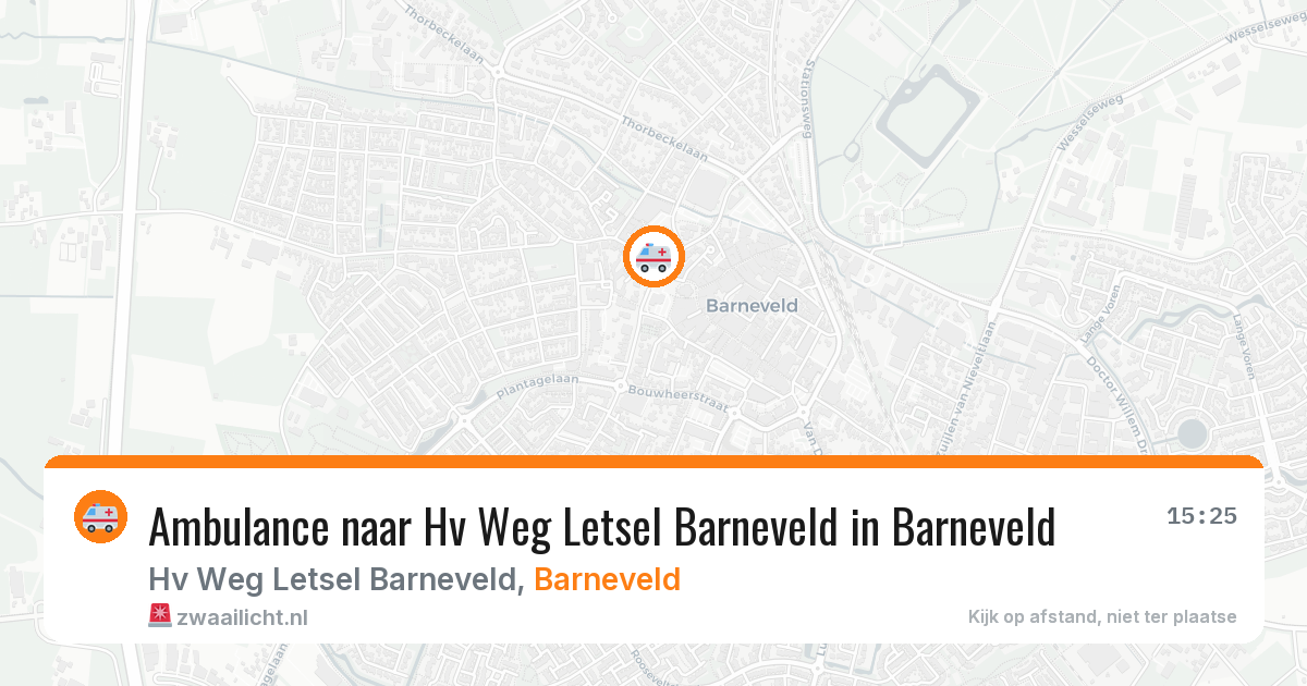 Ambulance naar Hv Weg Letsel Barneveld in Barneveld — 14 mei 2026