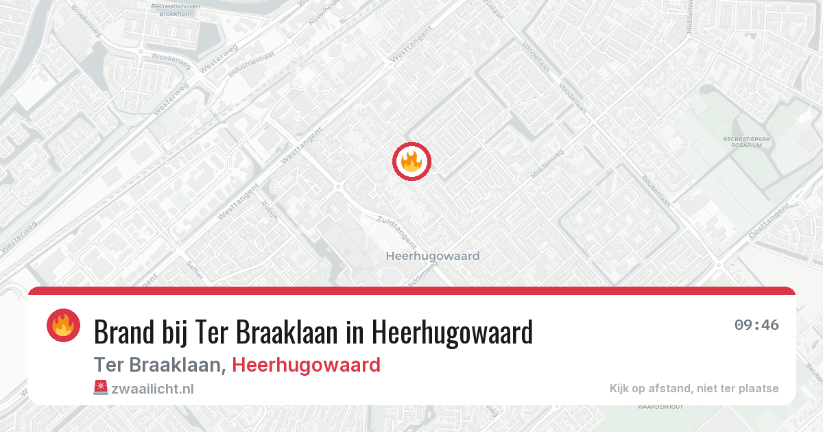 Brand bij Ter Braaklaan in Heerhugowaard — 5 jul 2026
