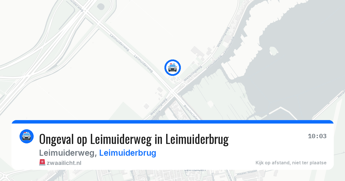 Ongeval op Leimuiderweg in Leimuiderbrug — 14 jul 2026