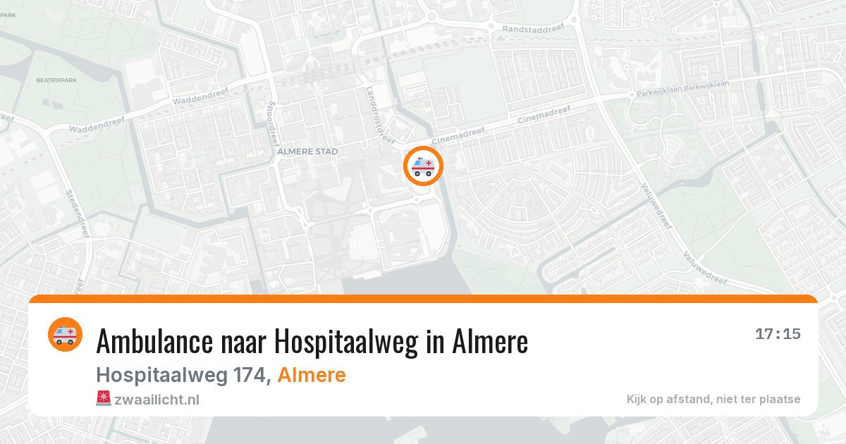 Ambulance naar Hospitaalweg in Almere — 27 mrt 2026