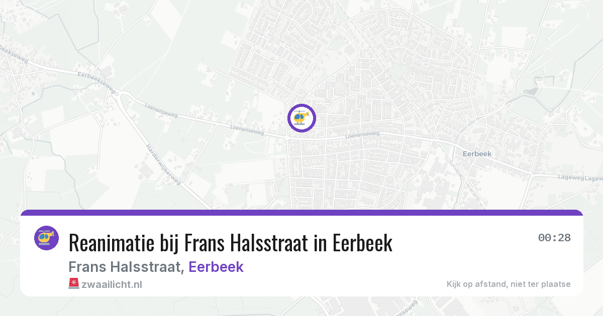 Reanimatie bij Frans Halsstraat in Eerbeek — 8 jun 2026