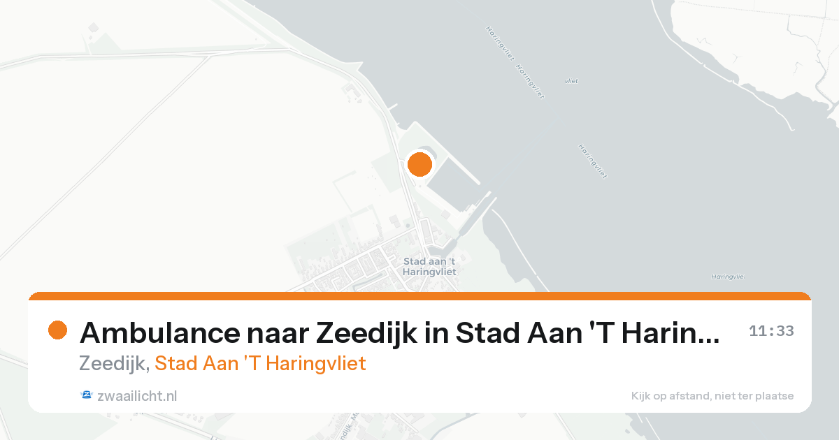 Ambulance naar Zeedijk in Stad Aan 'T Haringvliet — 25 jun 2026