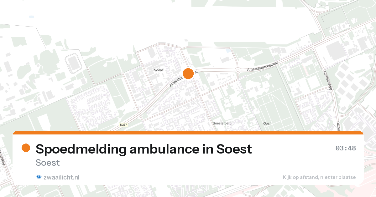 Spoedmelding ambulance in Soest — 1 feb 2026