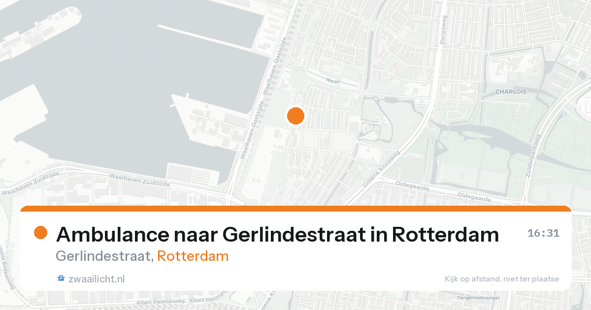 Ambulance naar Gerlindestraat in Rotterdam — 19 aug 2026