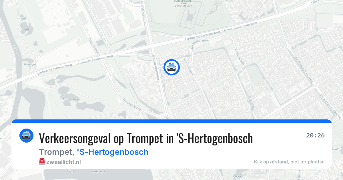 Verkeersongeval op Trompet in 'S-Hertogenbosch — 14 jul 2026