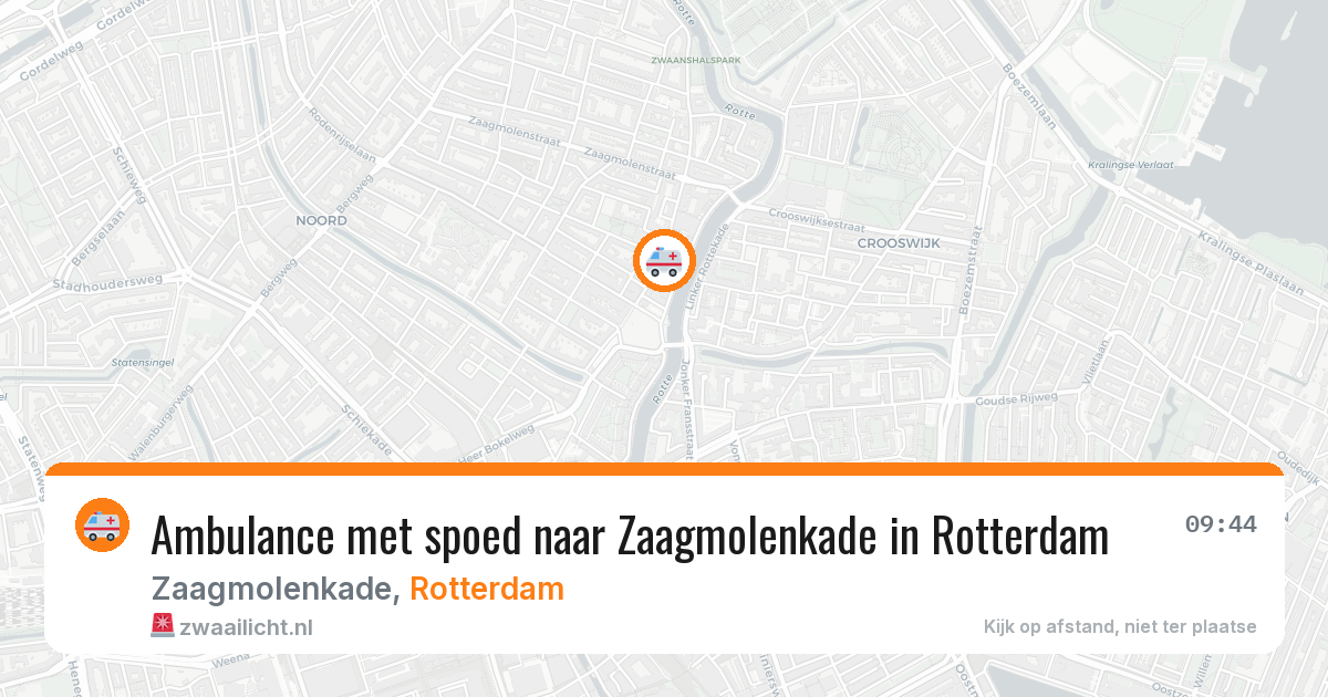 Ambulance met spoed naar Zaagmolenkade in Rotterdam — 12 apr 2026
