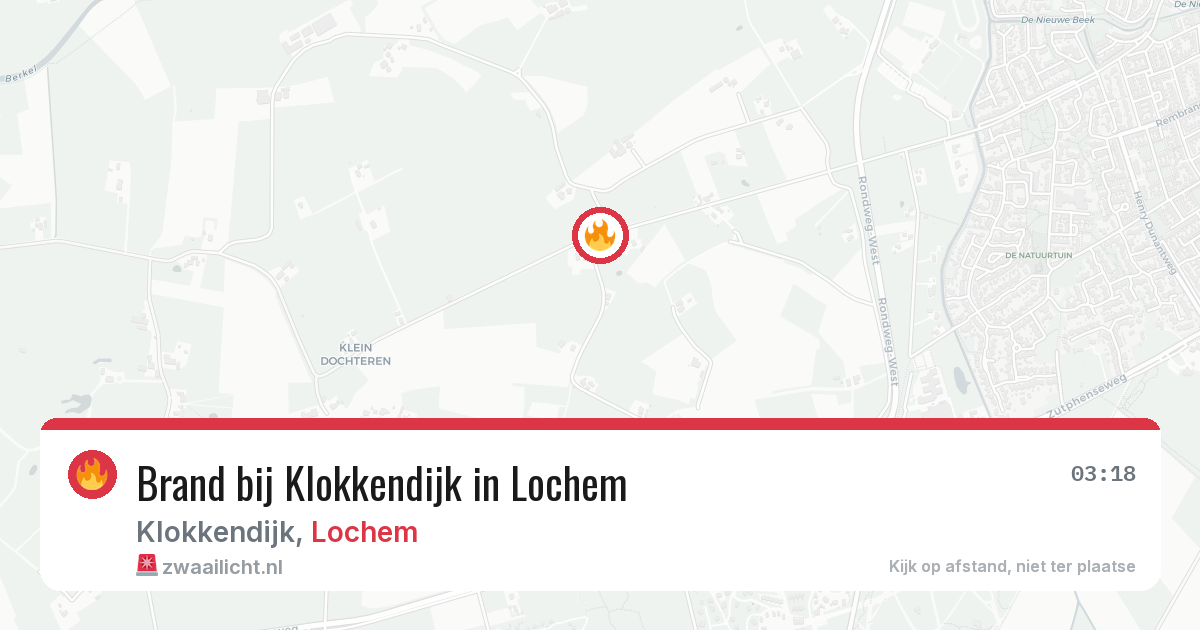 Brand bij Klokkendijk in Lochem — 13 jun 2026