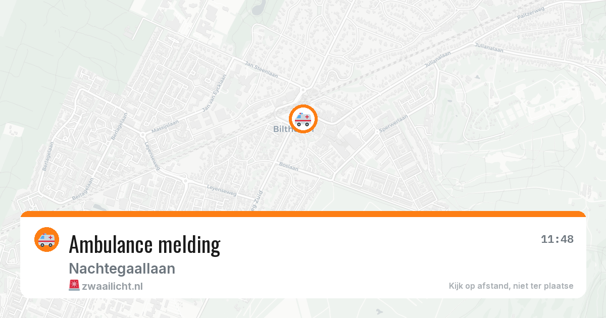 Ambulance melding — 9 aug 2026