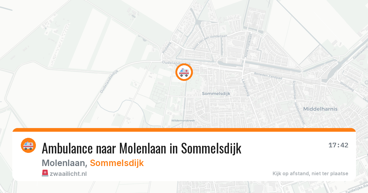 Ambulance naar Molenlaan in Sommelsdijk — 27 apr 2026