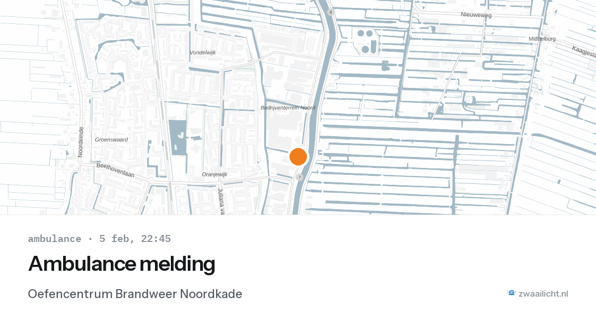 Ambulance melding — 5 feb 2026