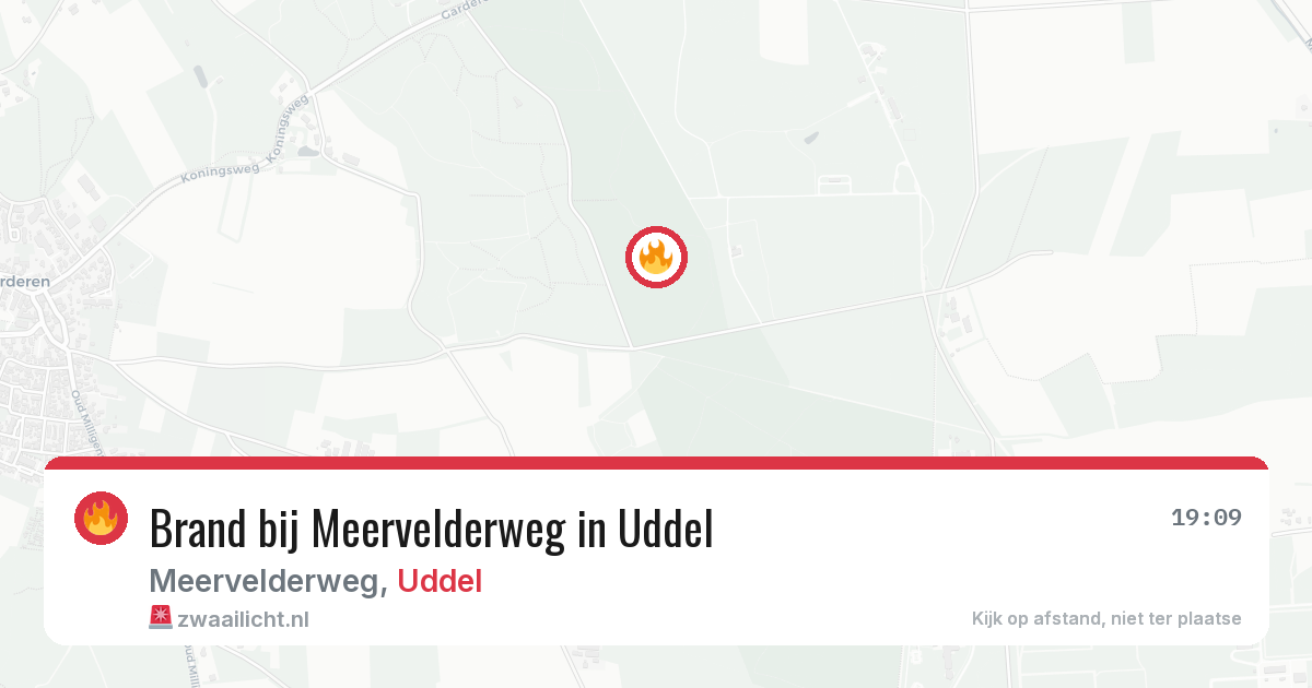 Brand bij Meervelderweg in Uddel — 27 jun 2026