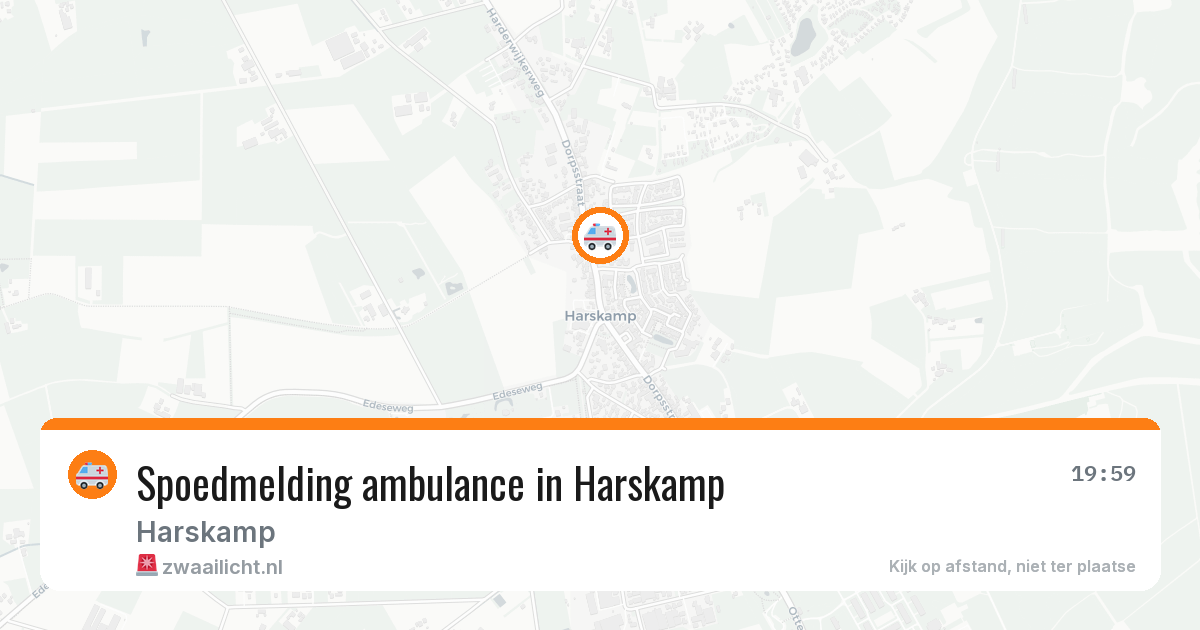 Spoedmelding ambulance in Harskamp — 7 jul 2026