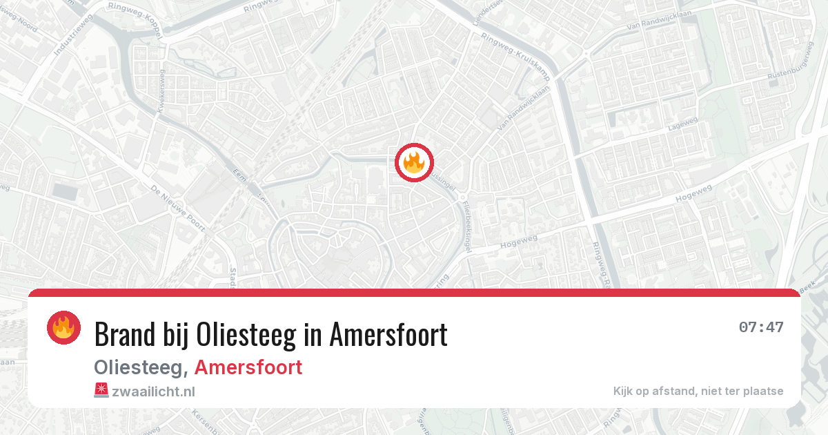 Brand bij Oliesteeg in Amersfoort — 28 jun 2026