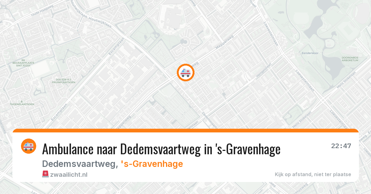 Ambulance naar Dedemsvaartweg in 's-Gravenhage — 11 mei 2026