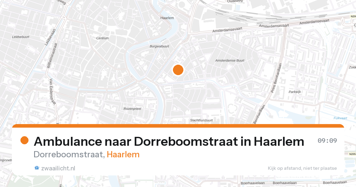 Ambulance naar Dorreboomstraat in Haarlem — 11 jun 2026