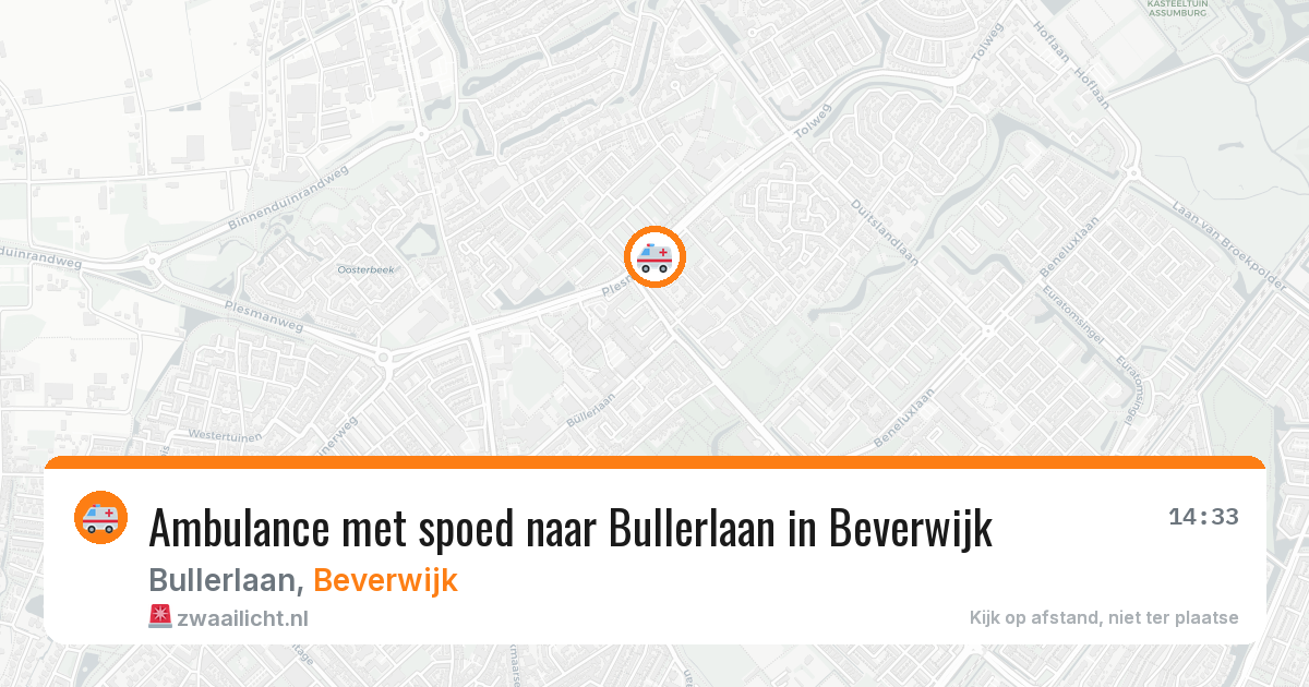 Ambulance met spoed naar Bullerlaan in Beverwijk — 17 jan 2026