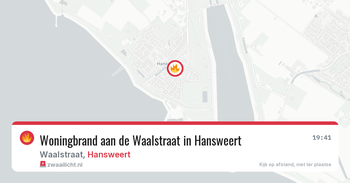 Woningbrand aan de Waalstraat in Hansweert — 26 jan 2026
