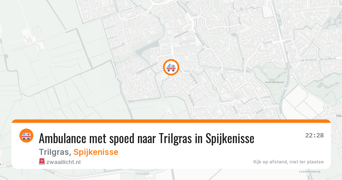 Ambulance met spoed naar Trilgras in Spijkenisse — 6 mei 2026