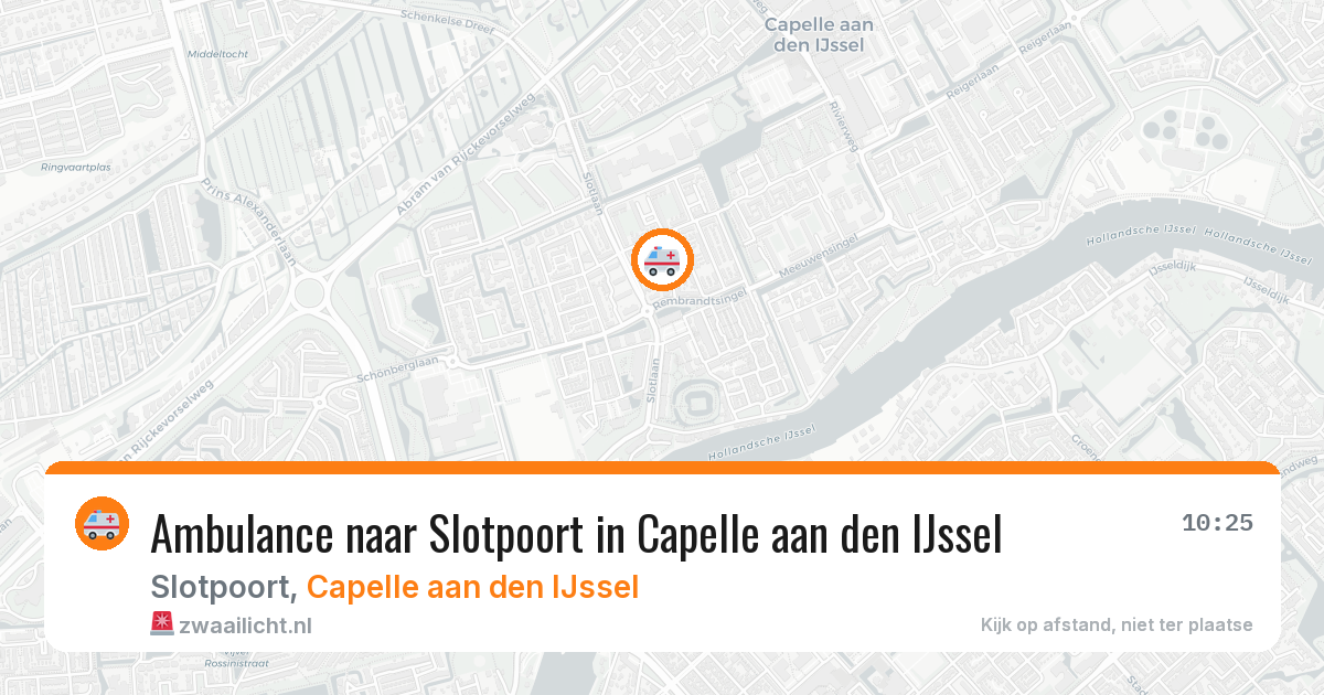 Ambulance naar Slotpoort in Capelle aan den IJssel — 24 jun 2026