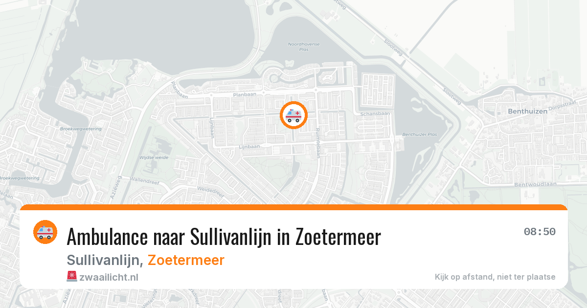 Ambulance naar Sullivanlijn in Zoetermeer — 23 jun 2026
