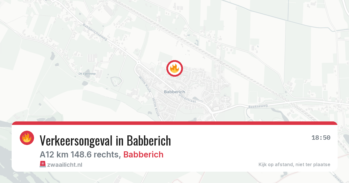 Verkeersongeval in Babberich — 4 mrt 2026