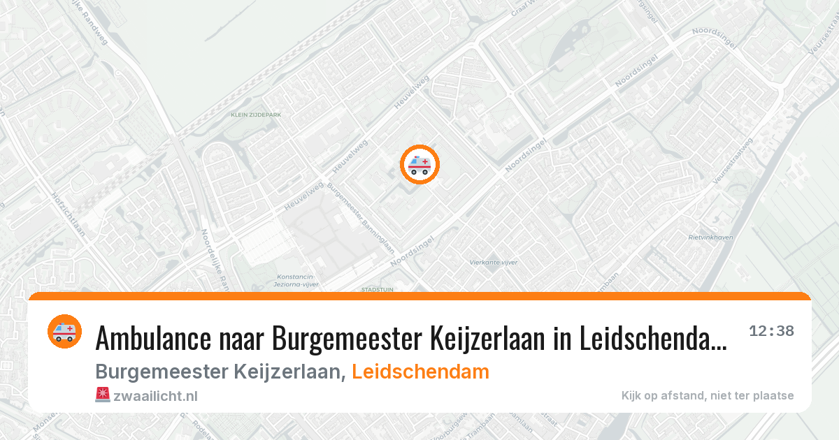 Ambulance naar Burgemeester Keijzerlaan in Leidschendam — 30 mrt 2026