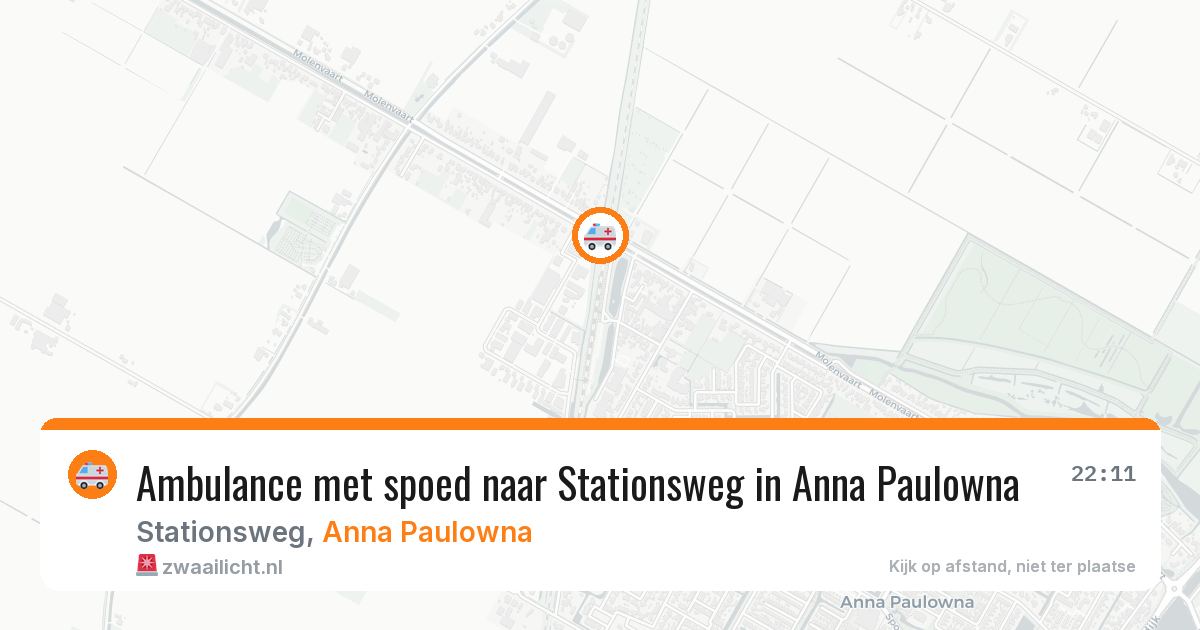 Ambulance met spoed naar Stationsweg in Anna Paulowna — 12 jun 2026