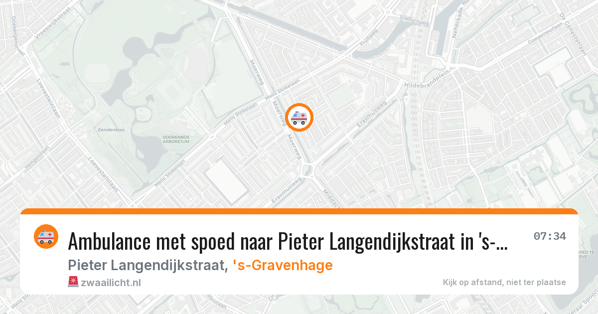 Ambulance met spoed naar Pieter Langendijkstraat in 's-Gravenhage — 29 apr 2026
