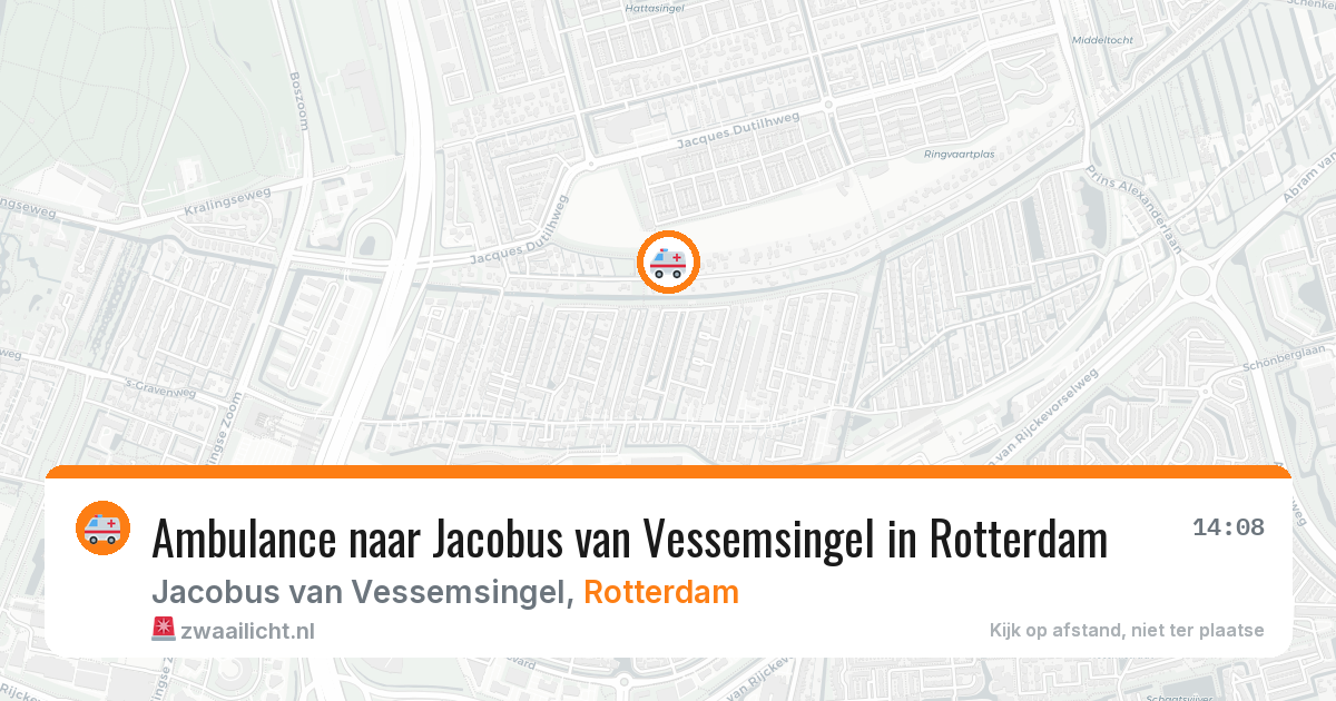 Ambulance naar Jacobus van Vessemsingel in Rotterdam — 29 jan 2026