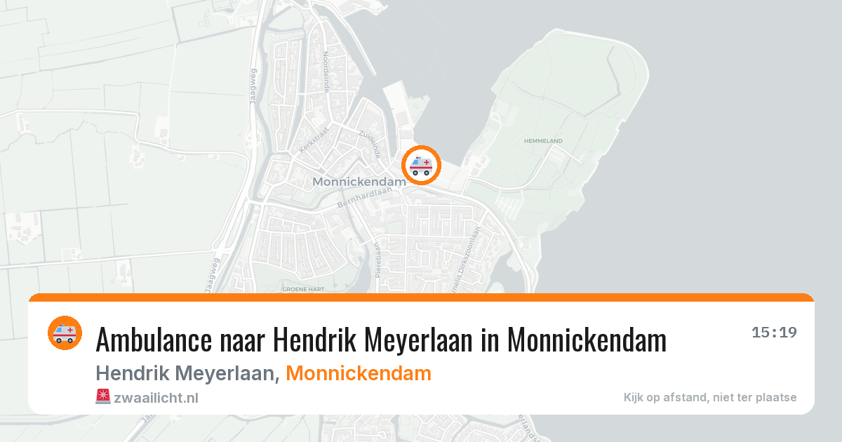 Ambulance naar Hendrik Meyerlaan in Monnickendam — 11 aug 2026