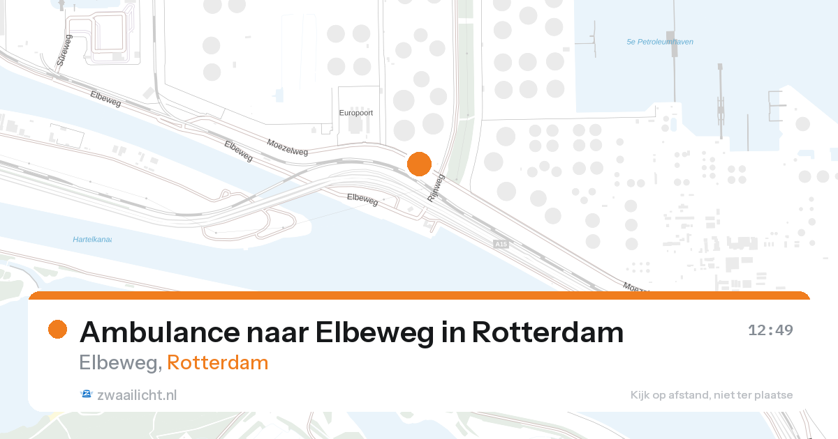Ambulance naar Elbeweg in Rotterdam — 17 jul 2026