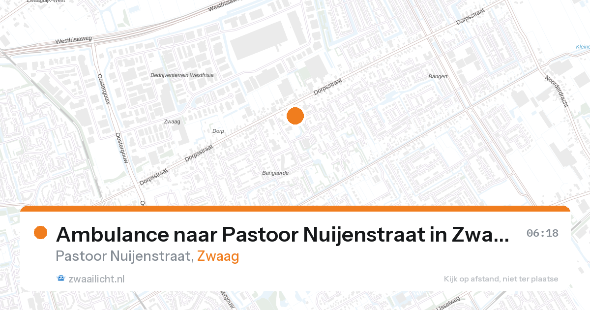 Ambulance naar Pastoor Nuijenstraat in Zwaag — 27 aug 2026