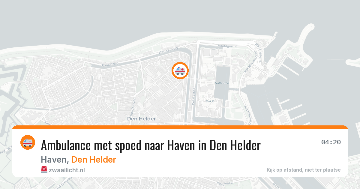 Ambulance met spoed naar Haven in Den Helder — 12 feb 2026