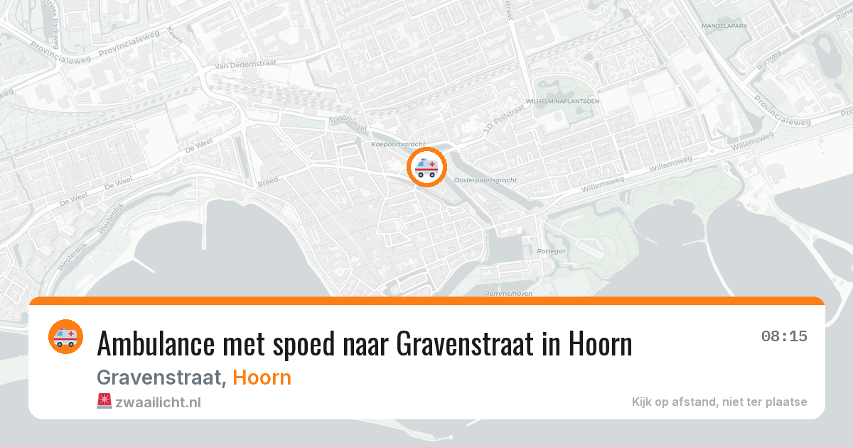 Ambulance met spoed naar Gravenstraat in Hoorn — 27 jan 2026