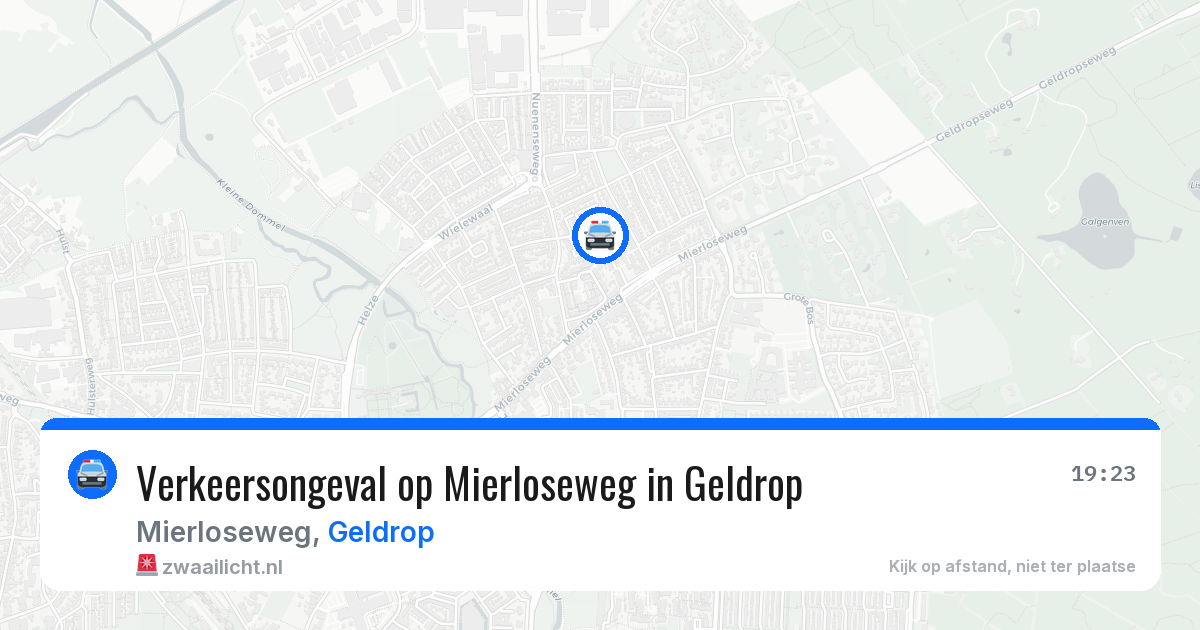 Verkeersongeval op Mierloseweg in Geldrop — 12 aug 2026