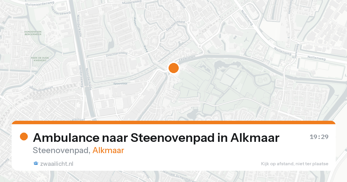 Ambulance naar Steenovenpad in Alkmaar — 21 aug 2026