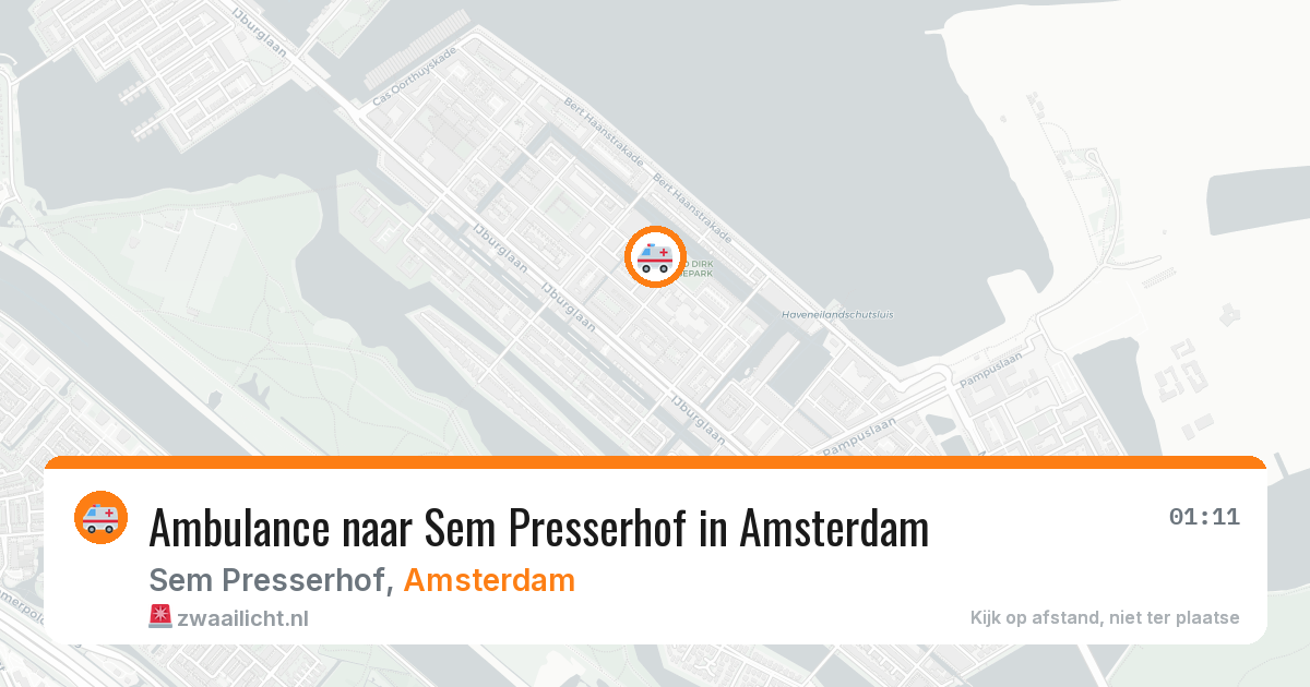 Ambulance naar Sem Presserhof in Amsterdam — 29 jan 2026