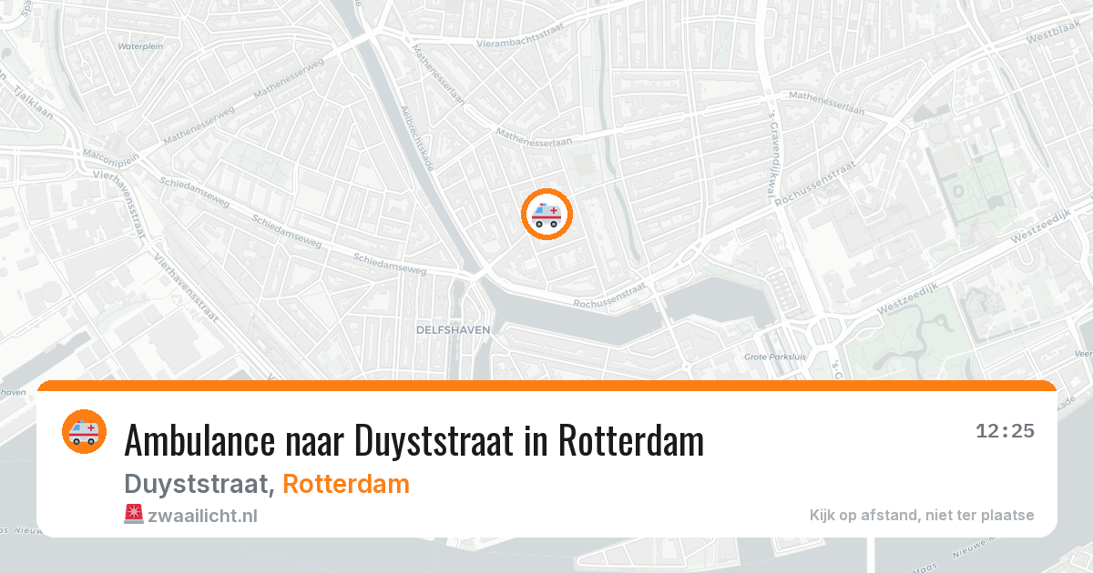 Ambulance naar Duyststraat in Rotterdam — 22 mrt 2026