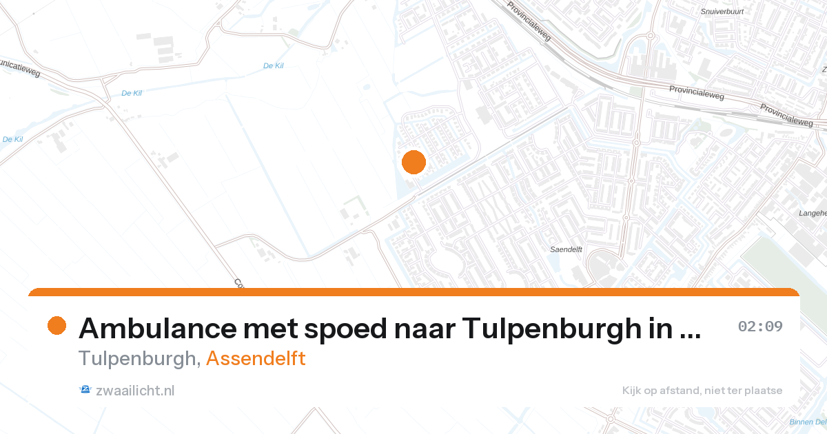 Ambulance met spoed naar Tulpenburgh in Assendelft — 10 jun 2026