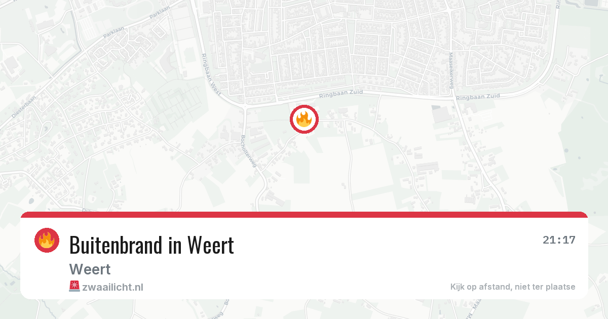 Buitenbrand in Weert — 18 mei 2026