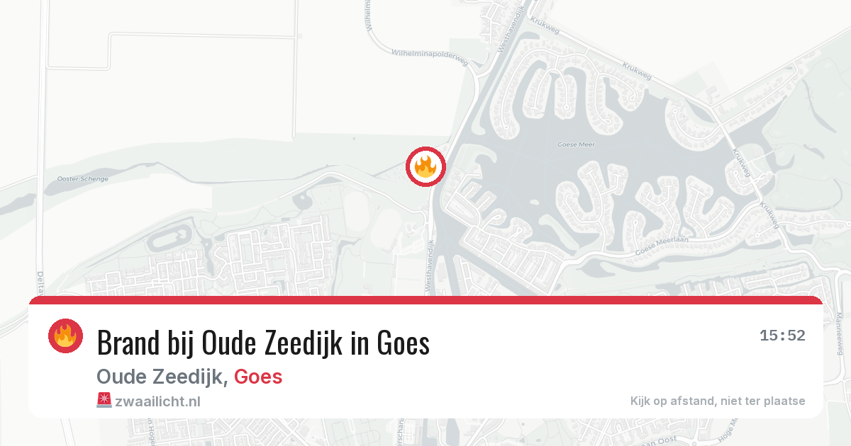 Brand bij Oude Zeedijk in Goes — 29 jan 2026