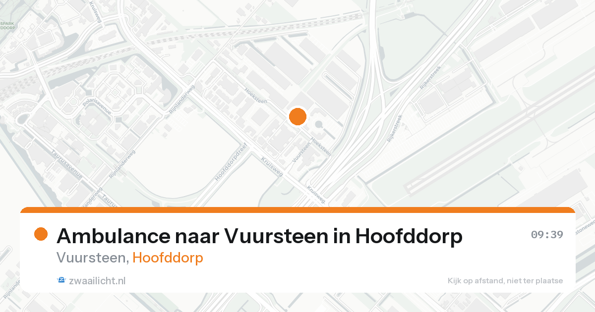Ambulance naar Vuursteen in Hoofddorp — 31 jan 2026
