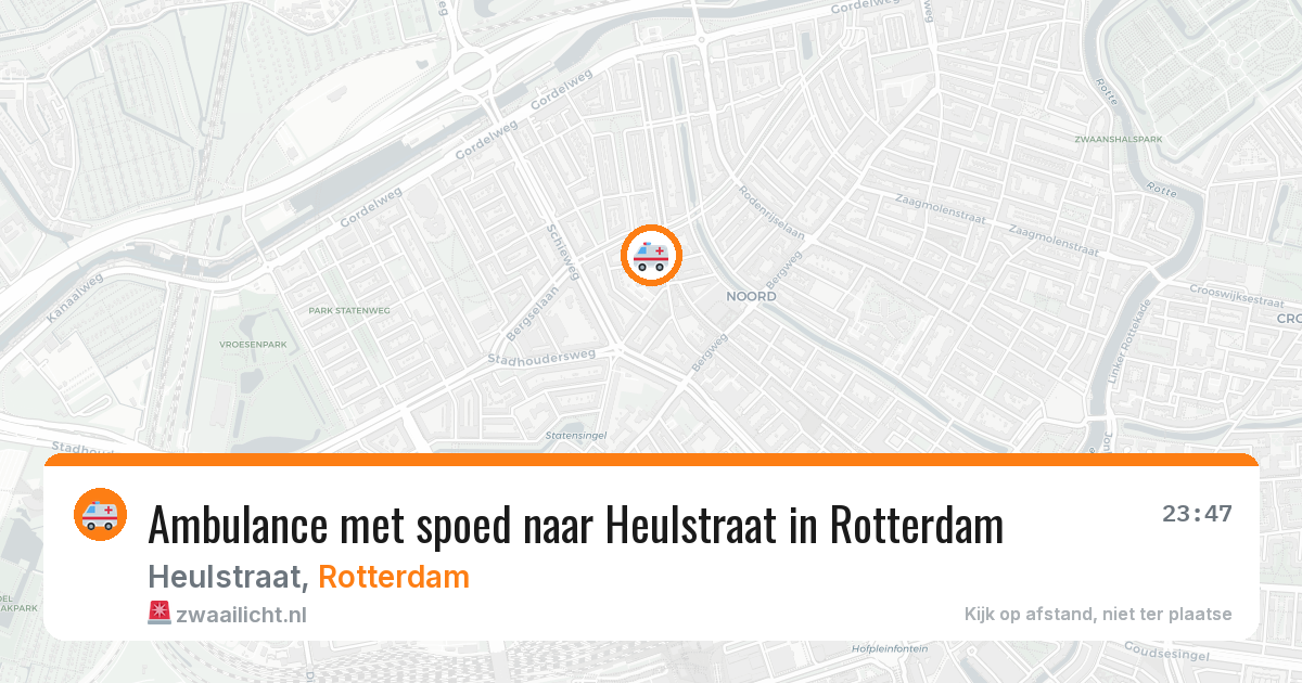 Ambulance met spoed naar Heulstraat in Rotterdam — 13 jul 2026