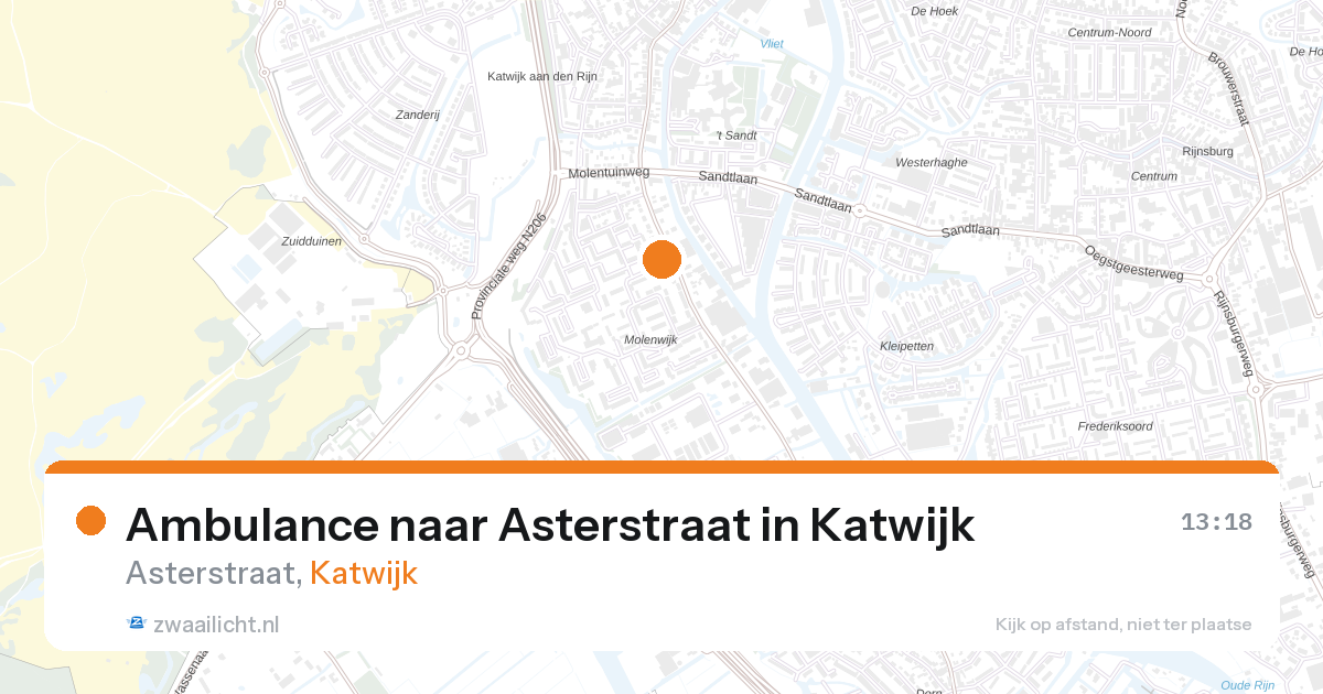Ambulance naar Asterstraat in Katwijk — 4 mrt 2026
