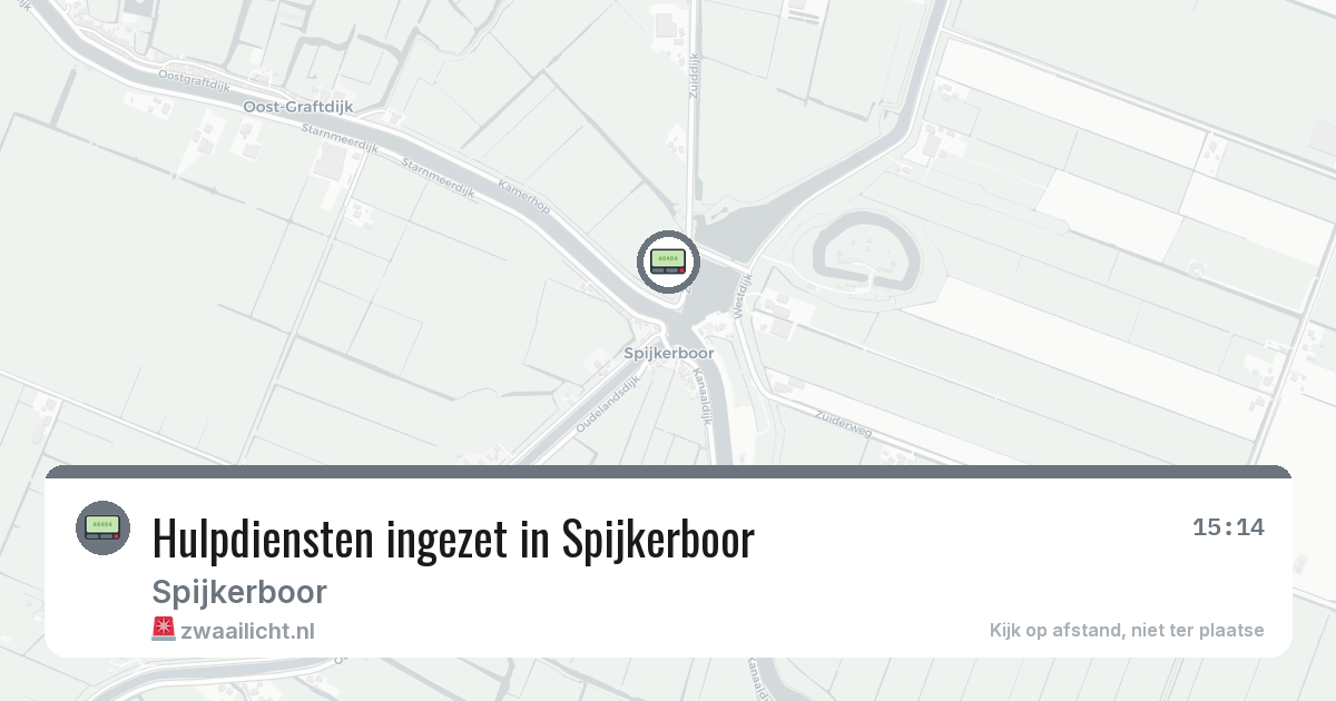 Hulpdiensten ingezet in Spijkerboor — 16 mei 2026 | 🚨 Zwaailicht.nl