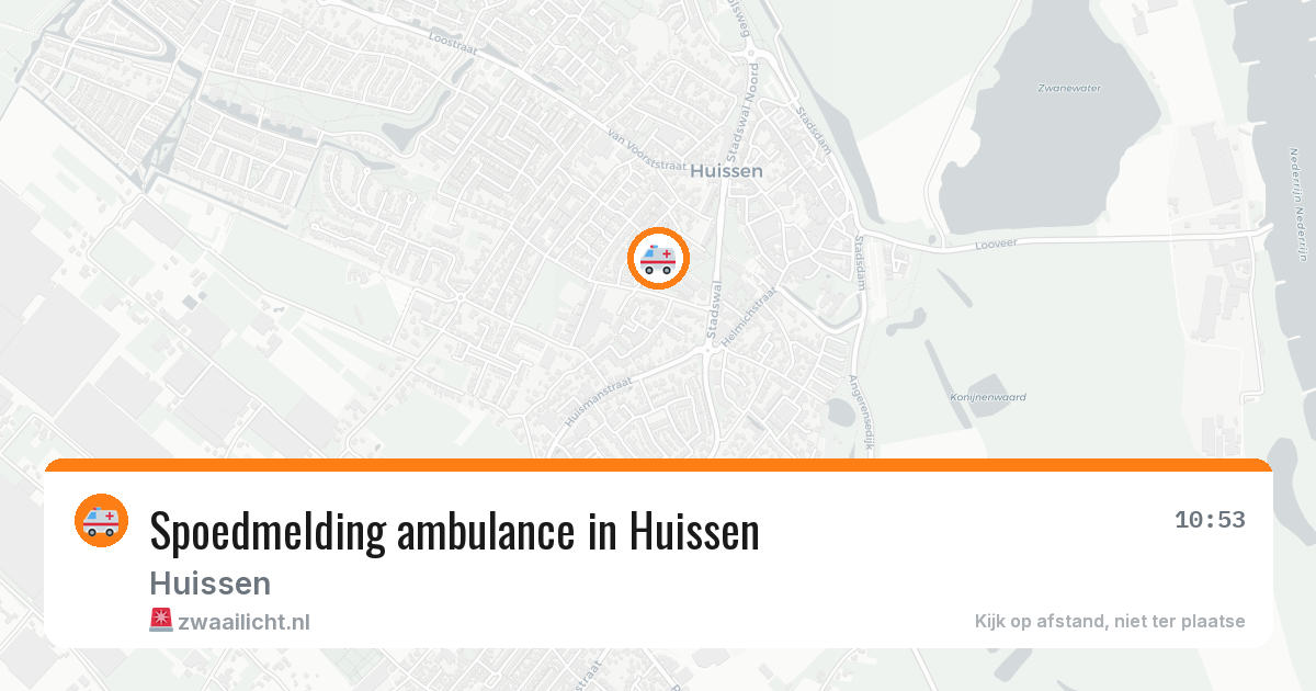 Spoedmelding ambulance in Huissen — 14 aug 2026